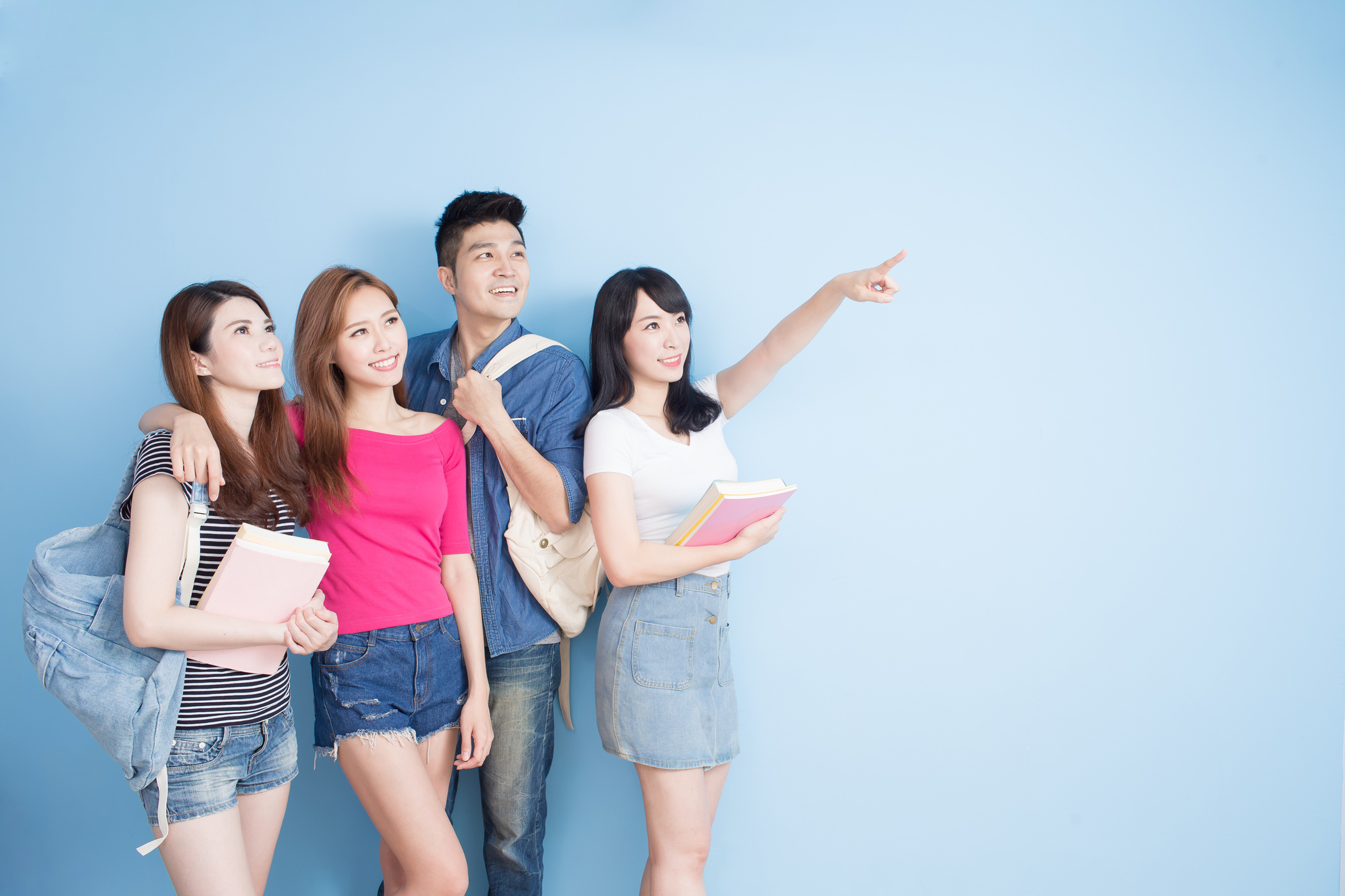Happy Group Students
